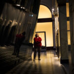 Sen kväll på Medelhavsmuseet.